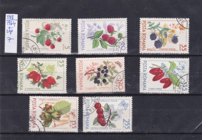 TSV @ - 1964 LP 598 FRUCTE DE PĂDURE, ȘTAMPILAT foto