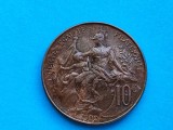 10 Centimes 1900 Franta-in realitate arata bine!!