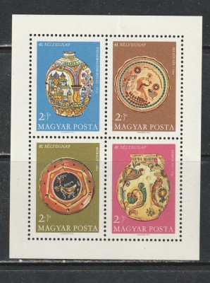 Ungaria 1968 - Ziua Marcii Postale S/S 1v MNH foto