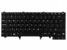 Tastatura laptop Dell Latitude E6430s neagra layout UK si pointing stick cu iluminare foto
