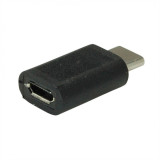 Adaptor USB 2.0 tip C la micro USB-B T-M Negru, Value 12.99.3191