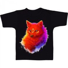 Tricou &amp;quot; Drawing red wolf &amp;quot; foto