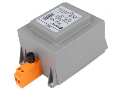 Transformator Alimentare 100VA 230V AC 24V pentru Șină DIN foto