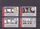 ROMANIA 2021 - MEDALII OLIMPICE 2020, cu tabs in limba engleza , MNH - LP 2335, Sport, Nestampilat