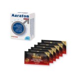 Pachet pentru bărbați: Capsule afrodisiace MARATON FORTE, 4 buc + Șervețele DIBLONG Delay Towel, 6 buc