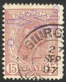 Cumpara ieftin EROARE CAROL I 1893 SPIC , FIL. ,, PR &#039;&#039; - 15 BANI ROSU