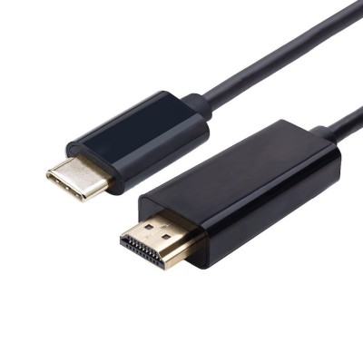 Cablu USB 3.1 Type C la HDMI, 4K, 1.8m, negru, HOPE R foto