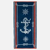 Prosop de Plajă Elegant din Bumbac cu Model Ancora 150x75cm, CMCLASS