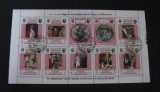 Bloc Filatelie Yemen 1969 &ndash; &quot;5th Anniversary Imam&#039;s Mission to Pope Paul VI&quot;, 10 Timbre Obliterate