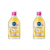 Set 2 x Apa Micelara Nivea Skin Glow, Infuzata cu Serum cu Efect de Iluminare, 400 ml