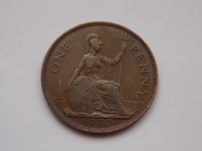 ONE PENNY 1937 GBR foto