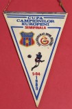 Fanion meci fotbal STEAUA BUCURESTI - GALATASARAY ISTANBUL (Cupa Campionilor Europeni 05.04.1989)