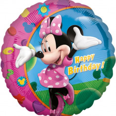 Balon folie 45cm Minnie Mouse Happy Birthday, Amscan 17797 foto