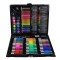 Set de pictura si desen pentru copii WePro Store, 150 piese, creioane colorate, acuarele, carioci, Negru