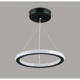Cumpara ieftin Lustra LED 27W, D22cm, negru, lumina rece/calda/neutra