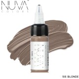 Tus Micropigmentare NUVA Colors 15ml - 105 Blonde, Pigment Personalizabil Microblading, Eyeliner, Sprancene