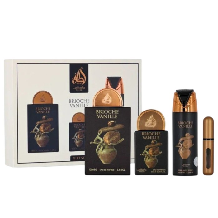 LATTAFA PRIDE VANILLA BRIOCHE, set cadou 4 piese, unisex