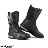Cumpara ieftin Ghete (cizme) pentru scuter - motocicleta Touring Unisex Seventy model SD-BT9 Gavia culoare: negru Negru 43