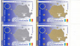 ROMANIA 2005 LP 1682 SEMNAREA TRATATULUI ADERARE A ROMANIEI LA U.E. PERECHE MNH, Nestampilat
