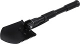Lopata Pliabila Otel, Extensibila 41cm, Scule Gradinarit, Camping, Negru