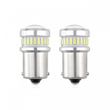 Set becuri auto cu LED CANBUS compatibil P21 R5W/R10W 30 SMD Alb 12V/24V,