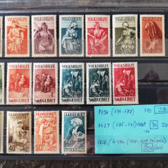 Serii rare timbre Germania, Saar, 6 serii, cota totala 1430 euro Michel, MNH