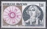 Franta 1974 - 500 de ani de la nașterea lui Nicolaus Copernic, MNH, Nestampilat