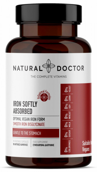 IRON SOFTLY ABSORBED formula delicata de fier Natural Doctor