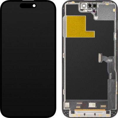 Display cu Touchscreen ZY pentru Apple iPhone 14 Pro, cu Rama, Versiune LCD In-Cell IC Movable, Negru foto
