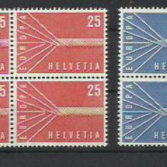 Elvetia MNH 1957 - MI 646/47 X4 - Europa CEPT