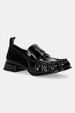 HUGO mocasini Kiora culoarea negru, cu platformă, 50548187