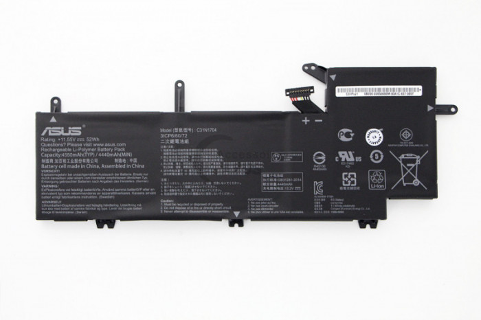 Baterie Laptop, Asus, Q535U, Q535UD, 0B200-02650000, 3ICP6/60/72, C31N1704, 11.55V, 4440mAh, 52Wh