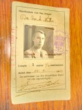 B988- Legitimatie veche Olanda Belgia anul 1939.