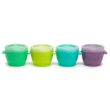 Set 4 recipiente silicon capac filet Snap&amp;amp;Go, 118 ml, Melii