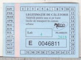 bnk div TCE Ploiesti - Legitimatie 1 zi 4 lei - toneta 2018 - albastru
