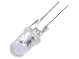 LED 5mm roșie 22000-25000mcd 40&deg; convex - lumina intensă pentru proiecte electronice, Optosupply