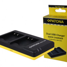 Sony NP-BN1 BN1 Dual Quick Battery / Încărcător de baterii cu cablu Micro USB - Patona