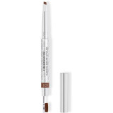 DIOR Diorshow Kabuki Brow Styler creion pentru sprancene cu pensula culoare 031 Light Brown 0,29 g