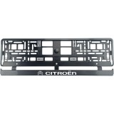 Set 2 bucati, suport numar inmatriculare Carbon, Citroen