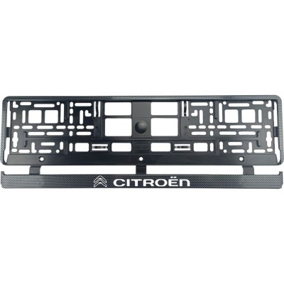 Set 2 bucati, suport numar inmatriculare Carbon, Citroen foto