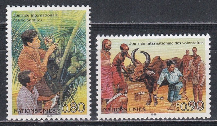 Natiunile Unite Geneva 1988 - Dezvoltarea Muncii, MNH