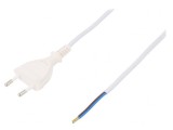 Cablu Electric 2x0.5mm2 PVC 5m Alb 2.5A