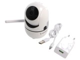 Cameră CCTV Wi-Fi GEMBIRD 2MP Rotativă 120&deg; TSL-CAM-WRHD-02 Albă 5VDC