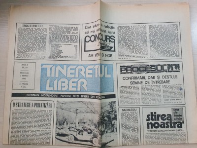 tineretul liber 7 martie 1990-procesul comunistilor foto
