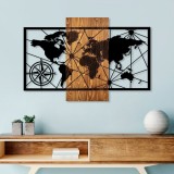 Cumpara ieftin Tablou din lemn si metal World Nuc 57x84 cm