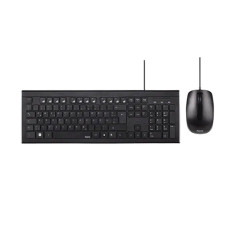 Set tastatura/mouse Cortino Hama, USB, layout RO, 1000 dpi, 105 taste, Negru