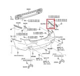 Suport bara de protectie Toyota Camry (Xv40), 2007-09.2011, Spate, partea Dreapta, lungime, Aftermarket, Rapid