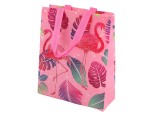 Punga de cadou Flamingo, roz, 30.5 x 24.5 x 10 cm, Lean 16726
