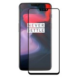 Folie Protectie Ecran Enkay pentru OnePlus 6, Sticla securizata, Full Face, 0.26mm, Neagra