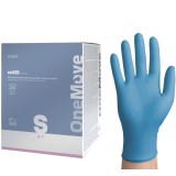 Manusi nitril ONE MOVE S (6-7), albastre, nepudrate, 250 buc cut